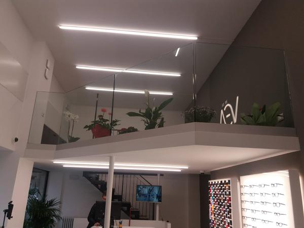 Balaustra in vetro - Vetreria Allais Torino