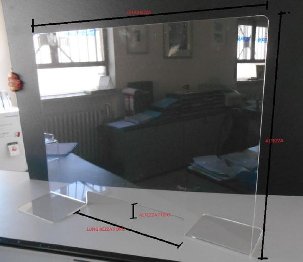 Parafiato in plexiglass - Vetreria Allais Torino