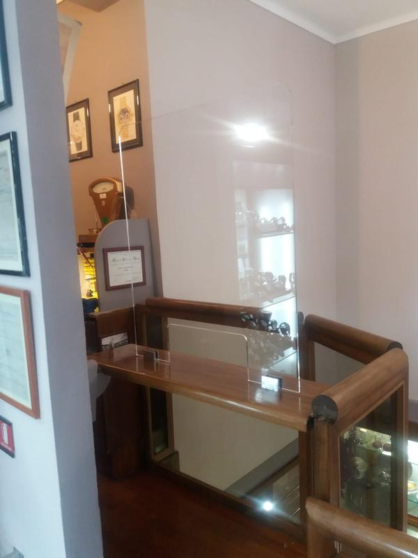 Parafiato in plexiglass - Vetreria Allais Torino