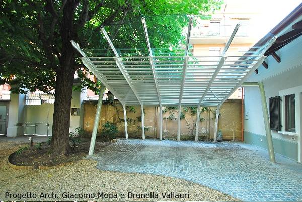 Pensilina in vetro - Vetreria Allais Torino