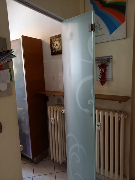 Vetrata scorrevole o porta interna in vetro - Vetreria Allais Torino