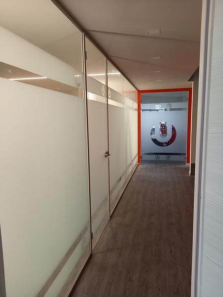 Vetrata scorrevole o porta interna in vetro - Vetreria Allais Torino