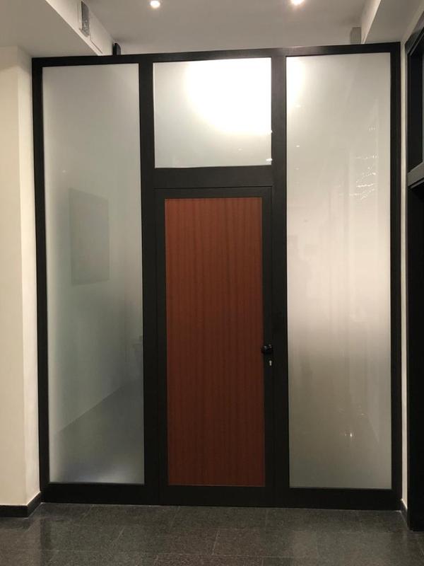 Vetrata scorrevole o porta interna in vetro - Vetreria Allais Torino